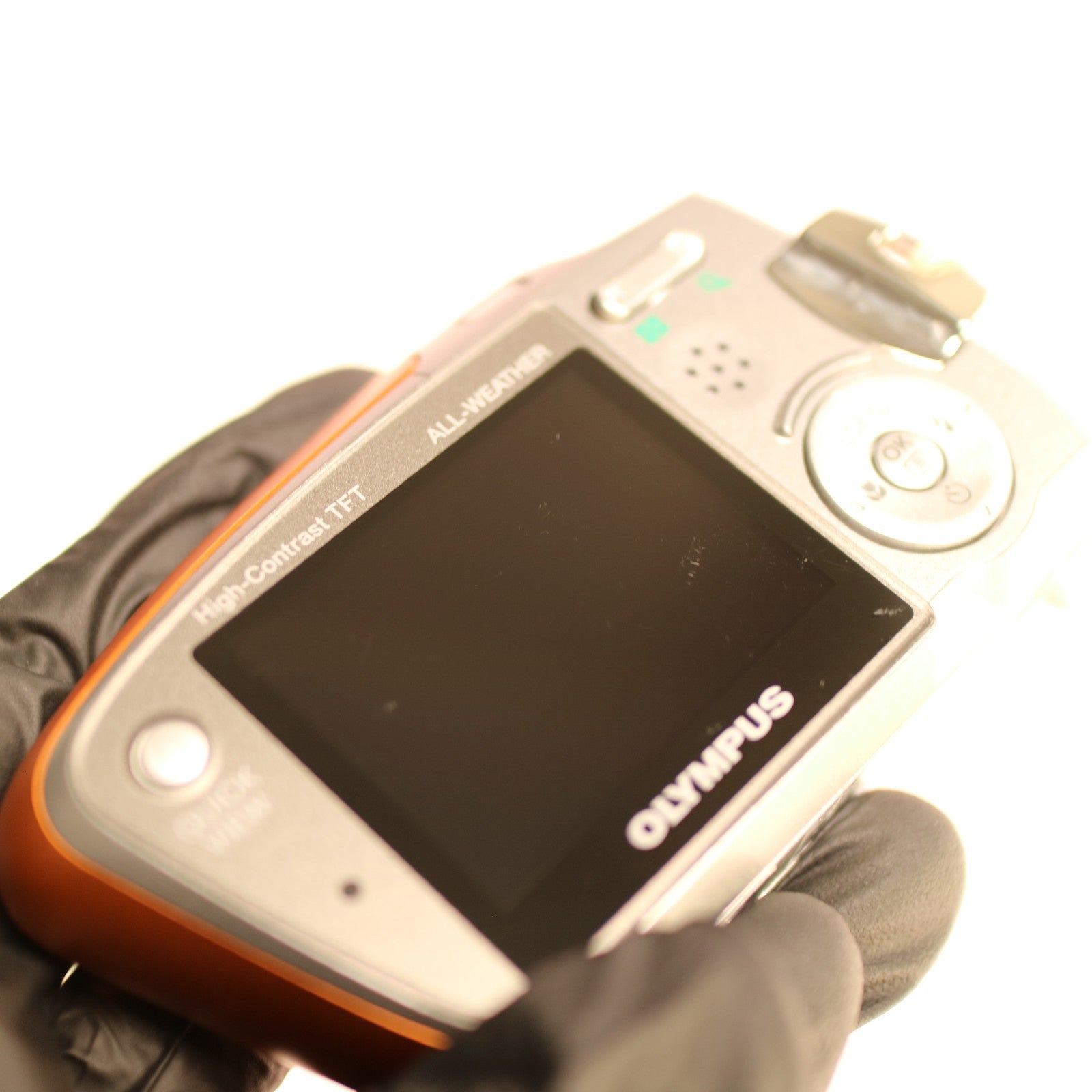 Olympus Digital Camera Mju Mini 4.0MP Orange Tested Full Set