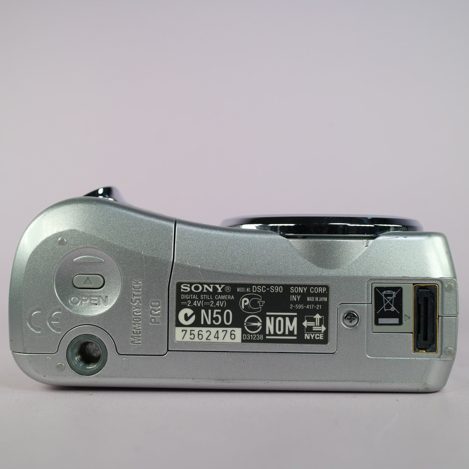 Sony Digital Camera Cybershot DSC-S90 4.1MP Silver Tested