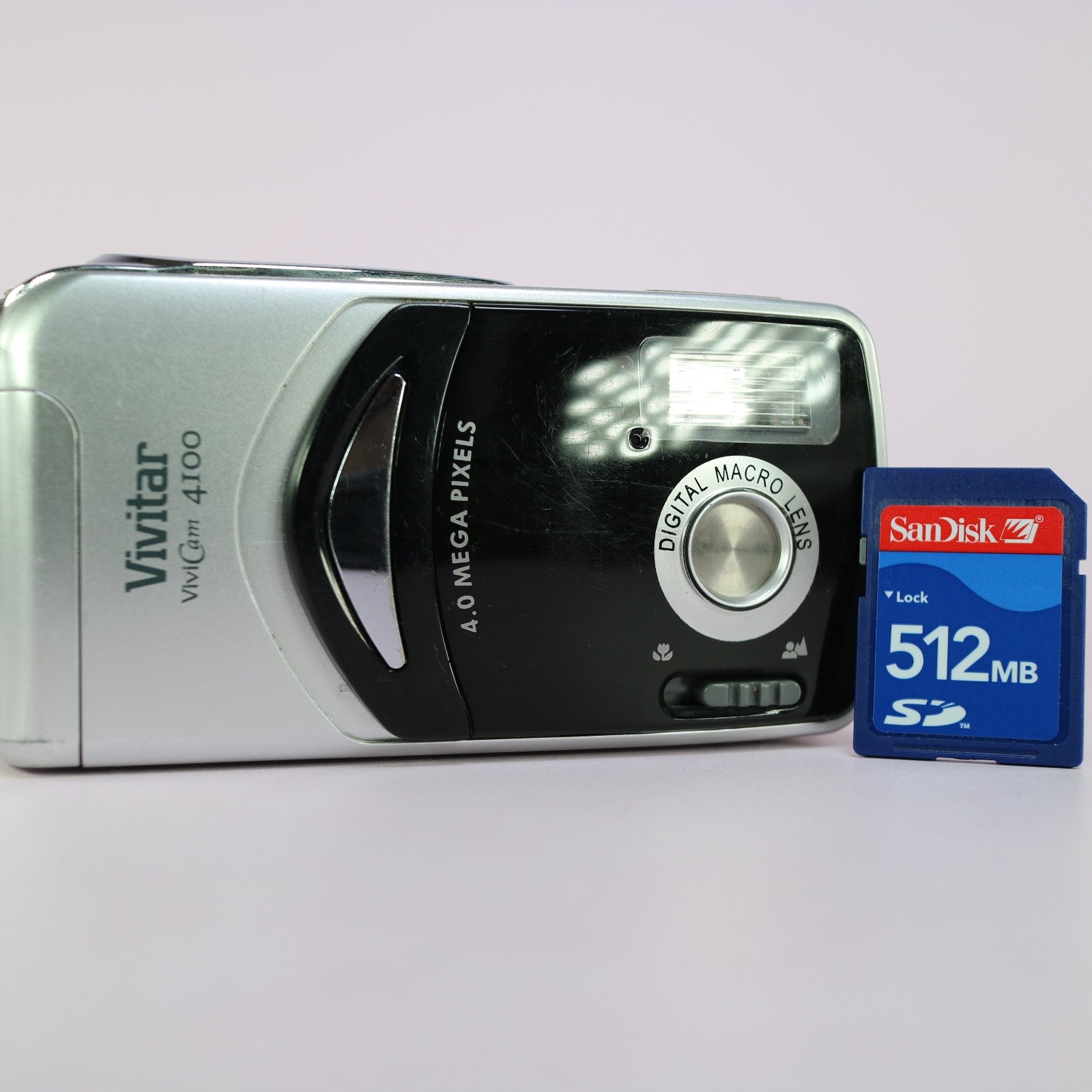 Vivitar Vivicam 4100 4.0MP Compact Digital Camera Black Tested
