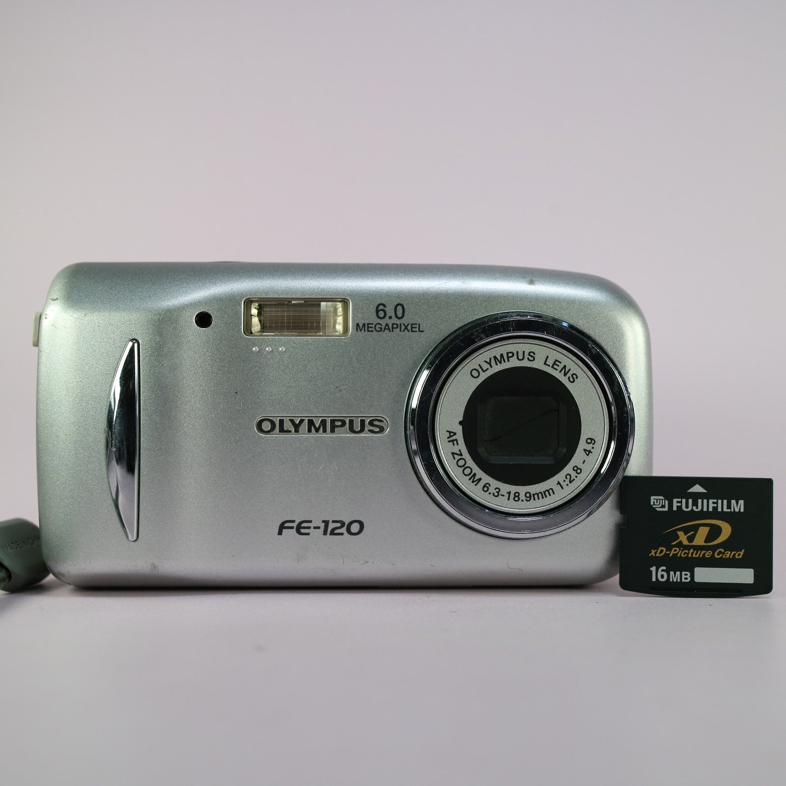 Olympus FE-120 6.0 MP Compact Digital Camera Silver Tested With xD Card
