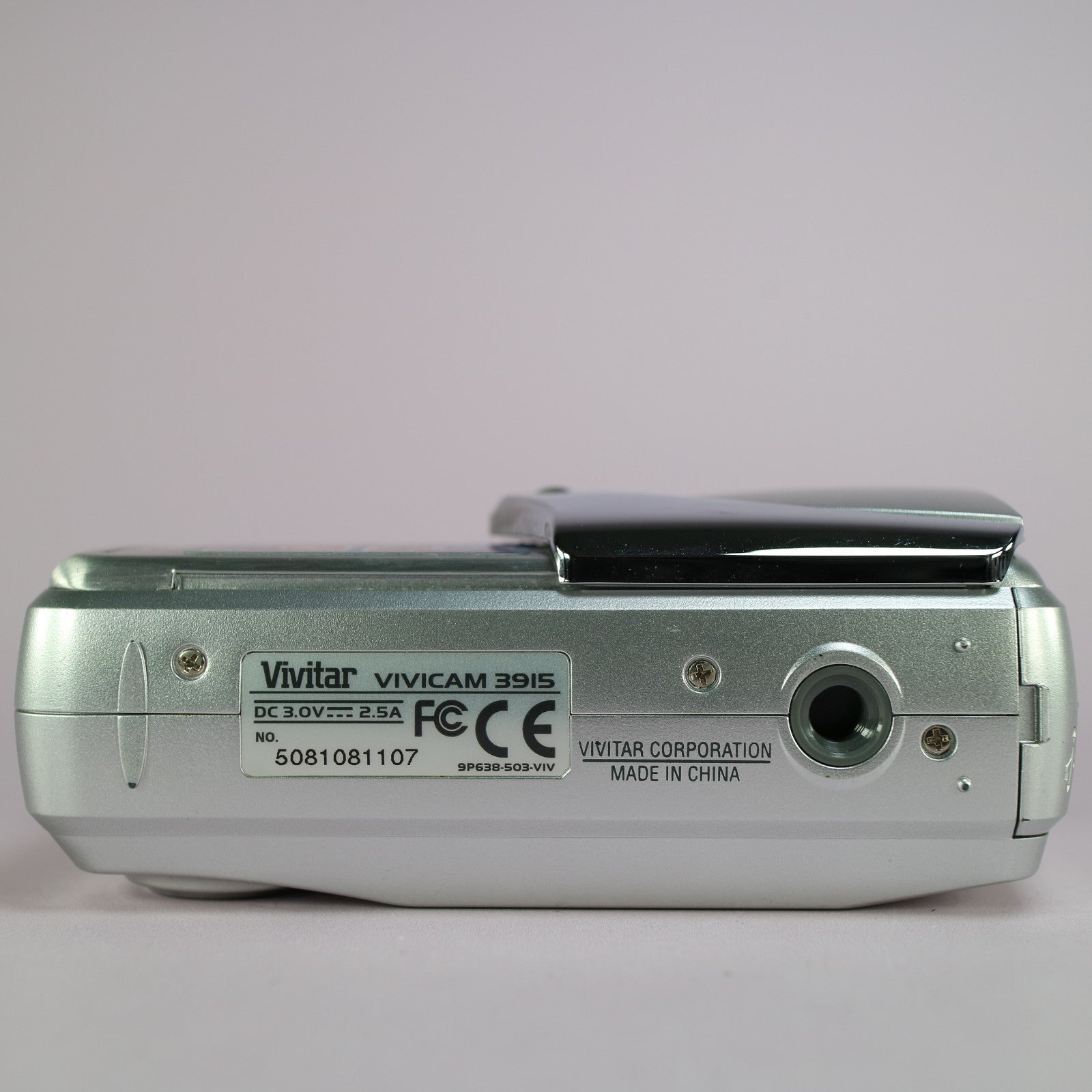 Vivitar Digital Camera Vivicam 3915 5.0MP Silver Tested