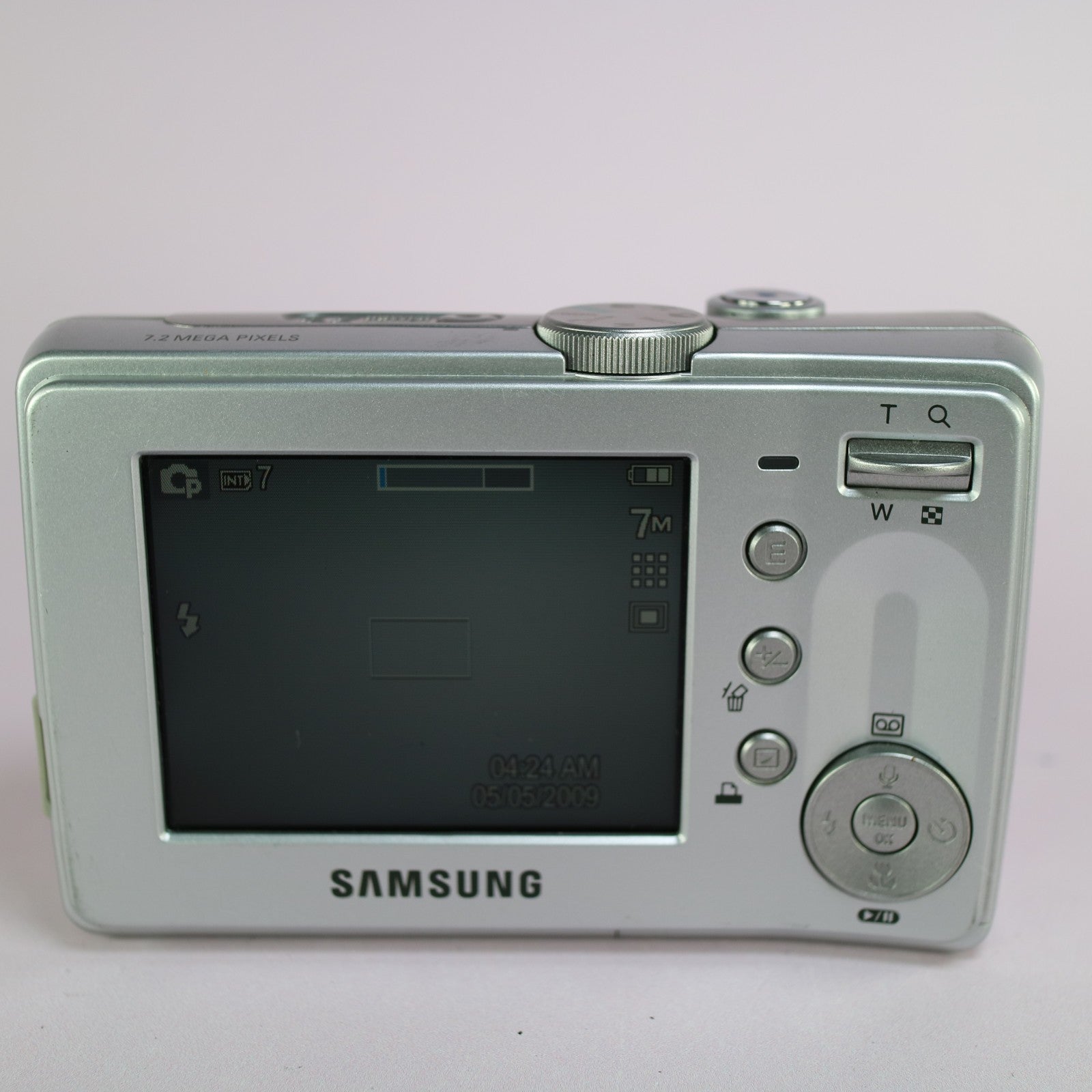 Samsung Digimax D75 7.2MP Compact Digital Camera Silver Tested