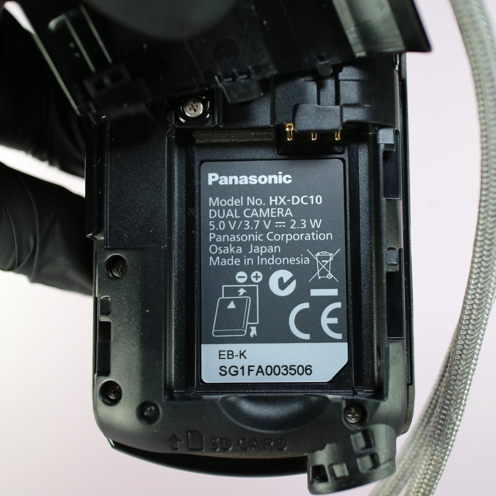 Panasonic HX-DC10 16.0MP Compact Digital Video Recorder Black Tested Full Set