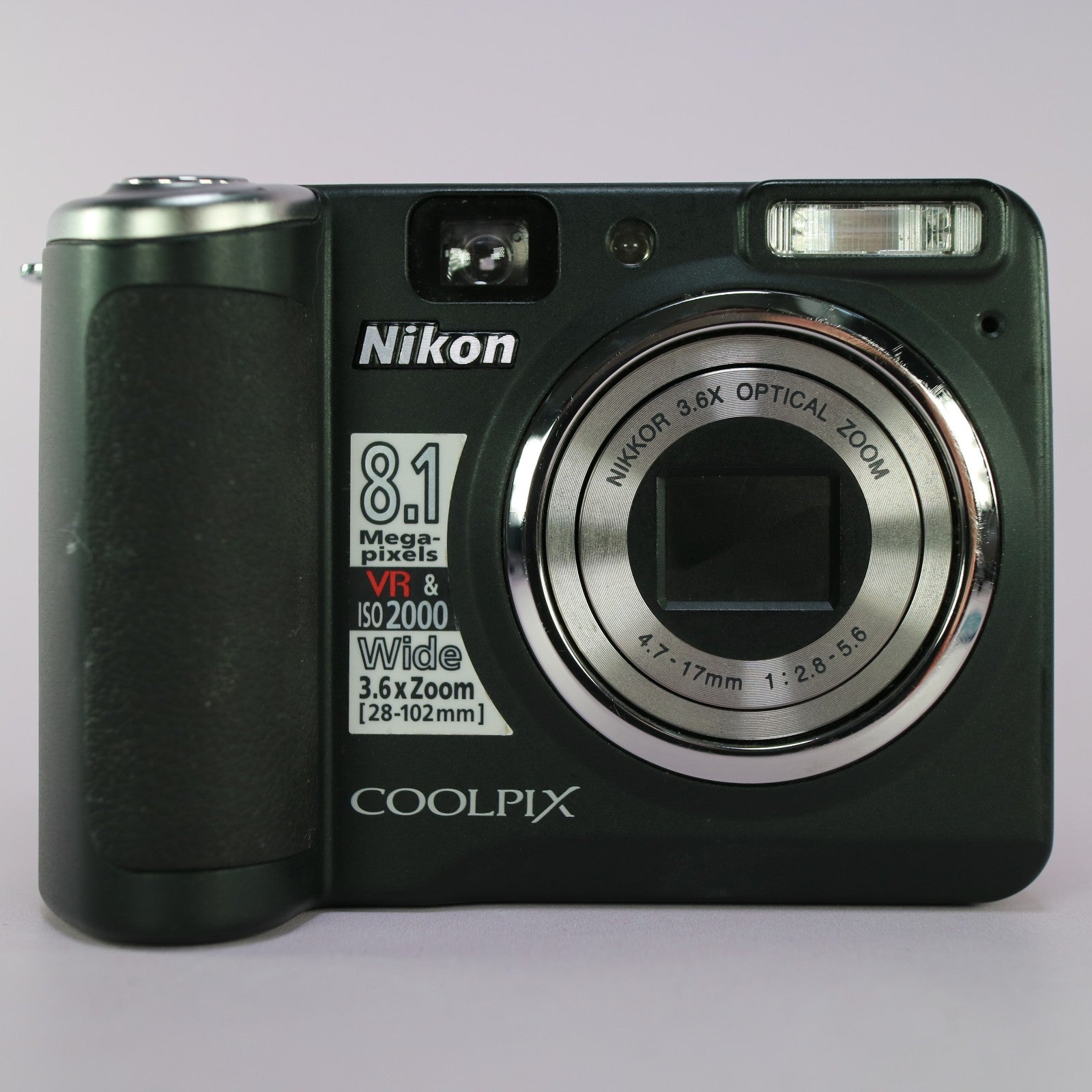 Nikon Digital Camera Coolpix P50 8.1MP Black Tested