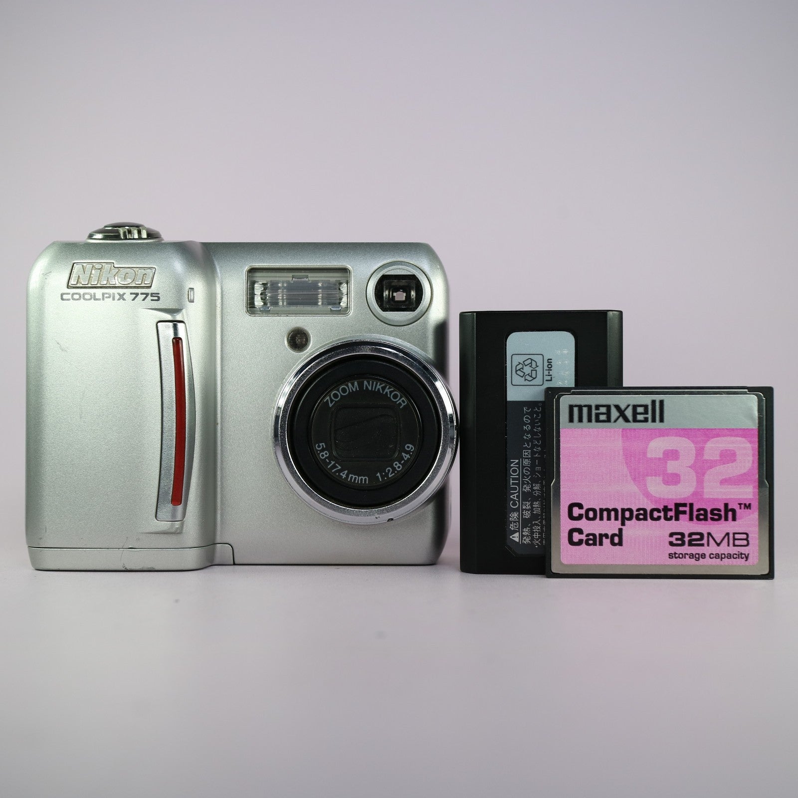 Nikon Digital Camera Coolpix 775 2.1MP Silver Tested