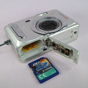 Pentax Optio S60 6.0MP Compact Digital Camera Silver Tested