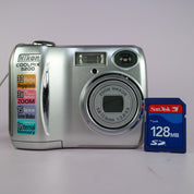 Nikon Digital Camera Coolpix 3200 3.2MP Silver Tested