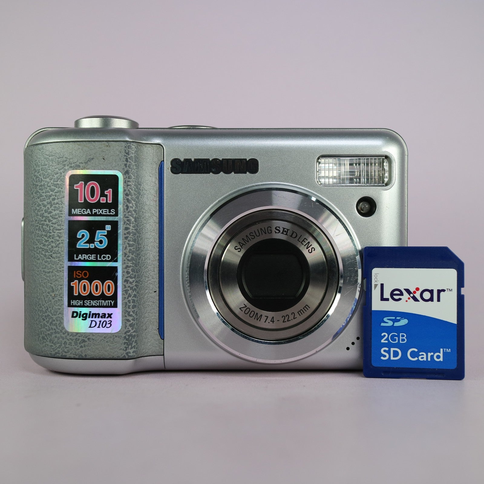 Samsung Digital Camera Digimax D103 10.1MP Silver Tested