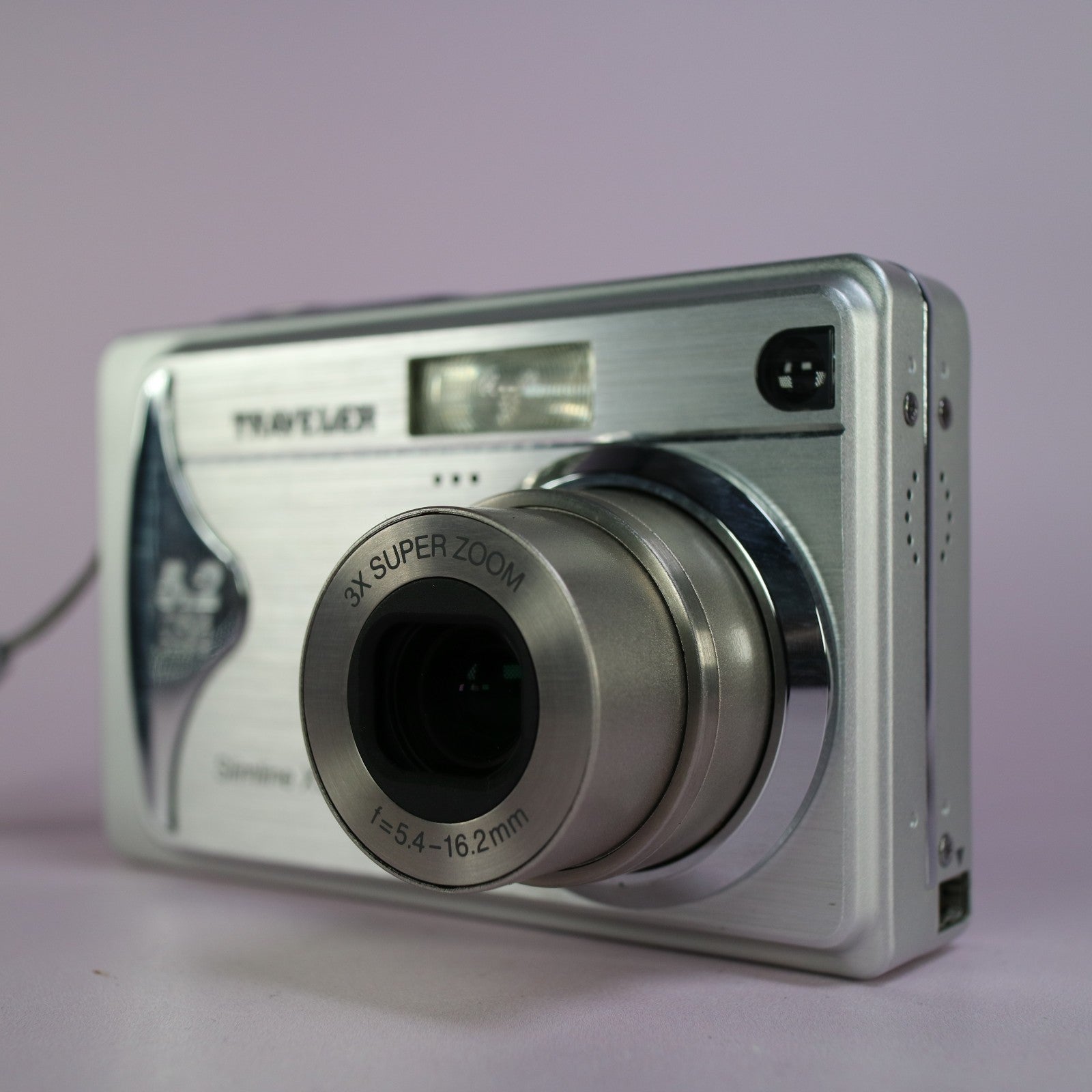 Traveler Digital Camera Slimline X5 5.2MP Silver Tested