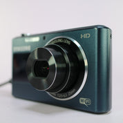 Samsung Digital WiFi Camera DV151F 16.2MP Selfie Screen Blue Tested Full Set