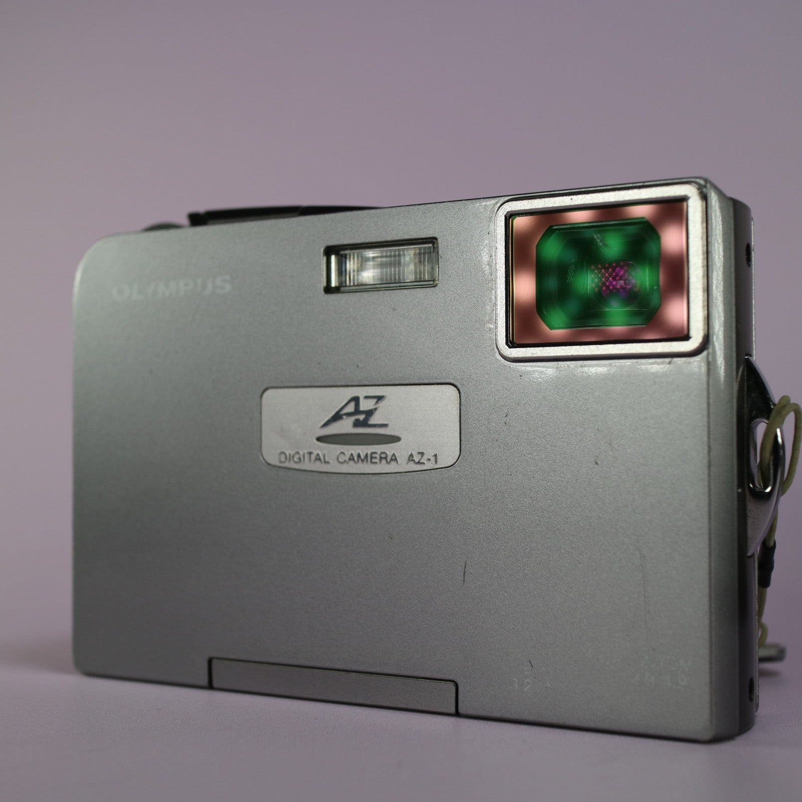 Olympus Digital Camera AZ-1 3.2MP Silver Tested Full Set