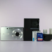 Fujifilm Digital Camera FinePix J10 8.2MP Silver Tested Full Working Set