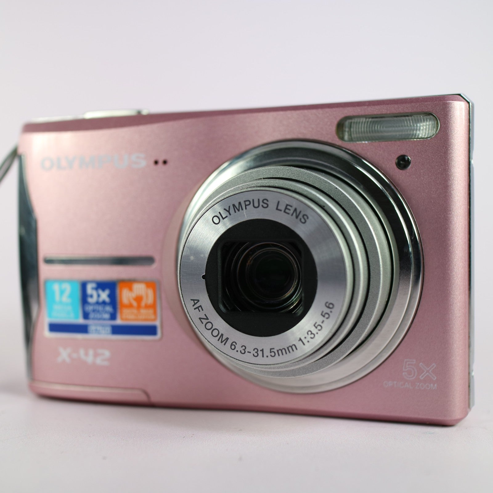 Olympus Digital Camera X-42 12.0MP Pink Tested