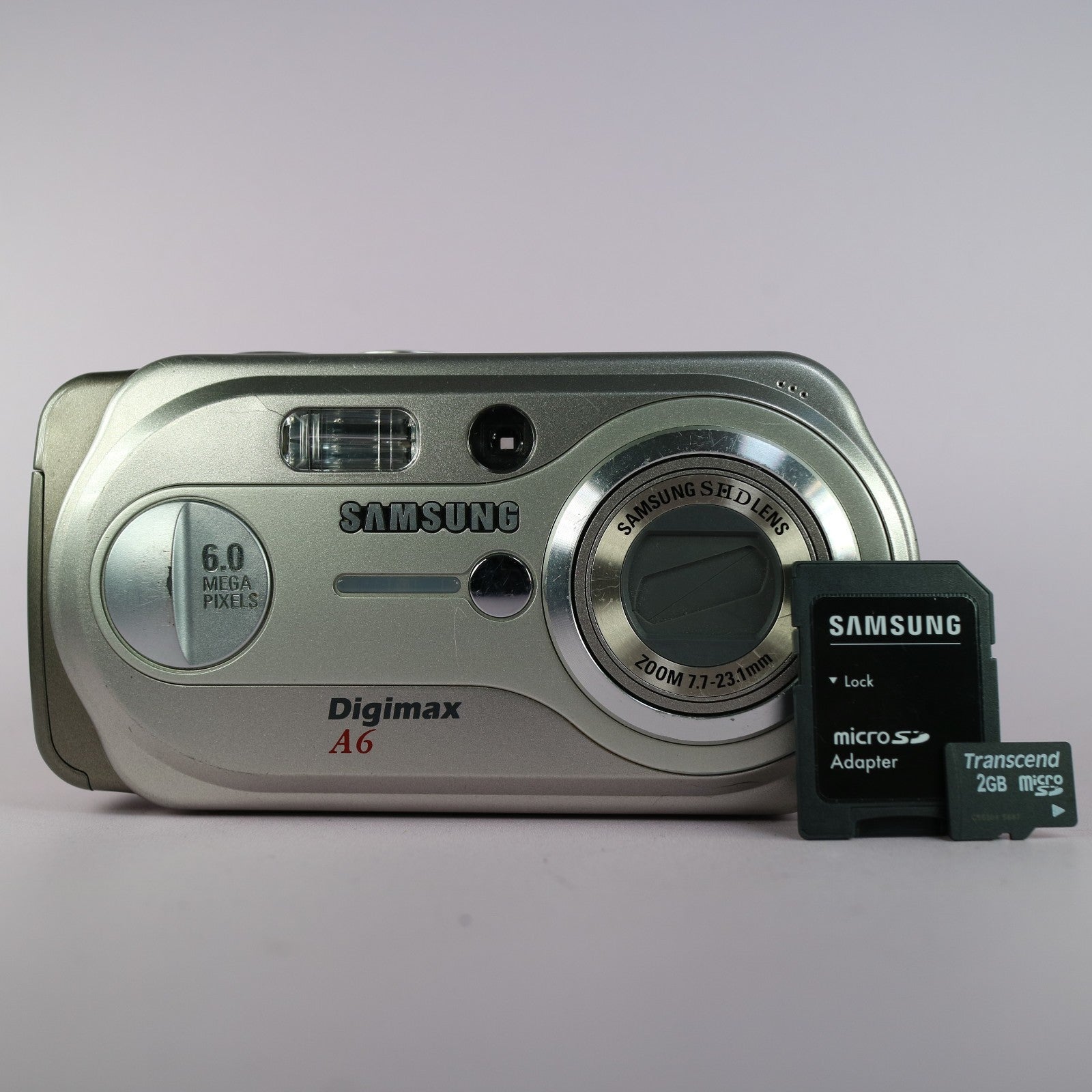 Samsung Digimax A6 6.0MP Compact Digital Camera Silver Tested