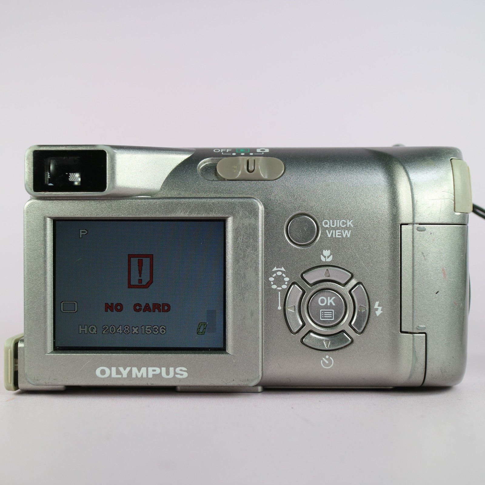 Olympus Digital Camera Camedia C-310 Zoom 3.2MP Silver Tested