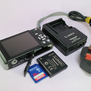 Panasonic Lumix DMC-FS15 12.1MP Digital Camera Black Tested Full Working Set