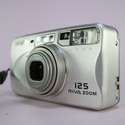 Minolta Riva Zoom 125 35mm Film Point and Shoot Camera Silver Tested