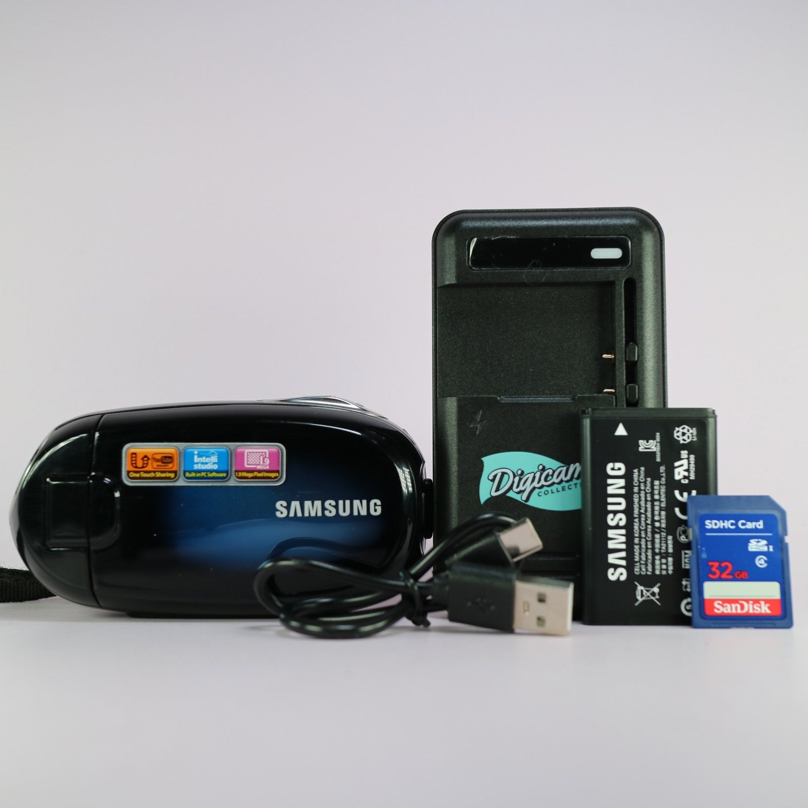 Samsung SMX-C20LP Handheld Camcorder Blue Tested Full Working Set