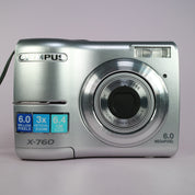 Olympus Digital Camera X-760 6.0MP Silver Tested