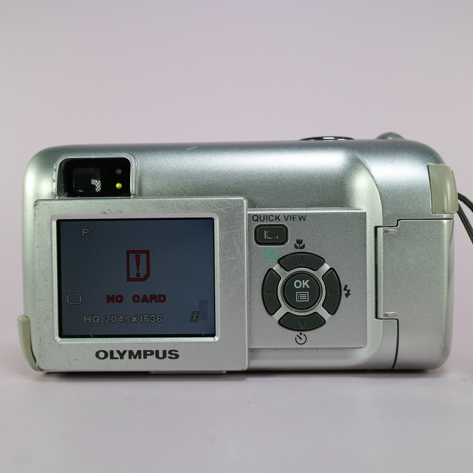 Olympus Digital Camera Camedia D-560 Zoom 3.2MP Silver Tested