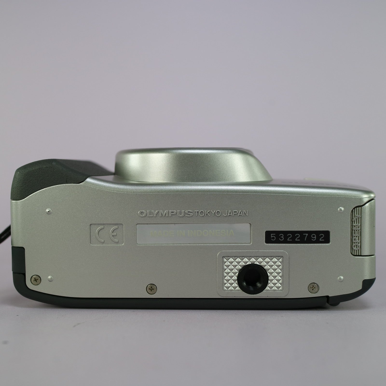 Olympus Superzoom 160 35mm Film Point and Shoot Camera Silver Tested