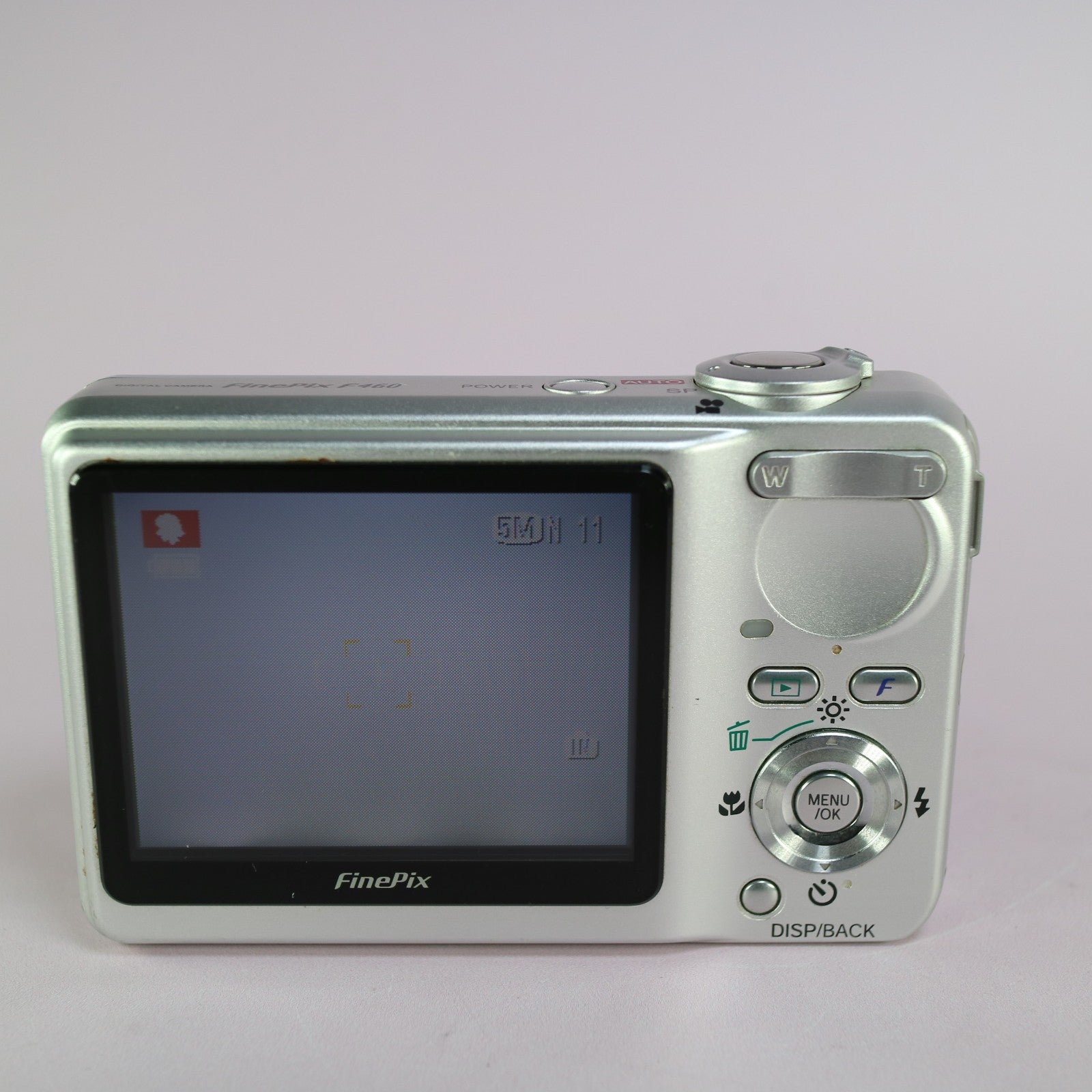 Fujifilm Digital Camera FinePix F460 5.1MP Silver Tested Full Set