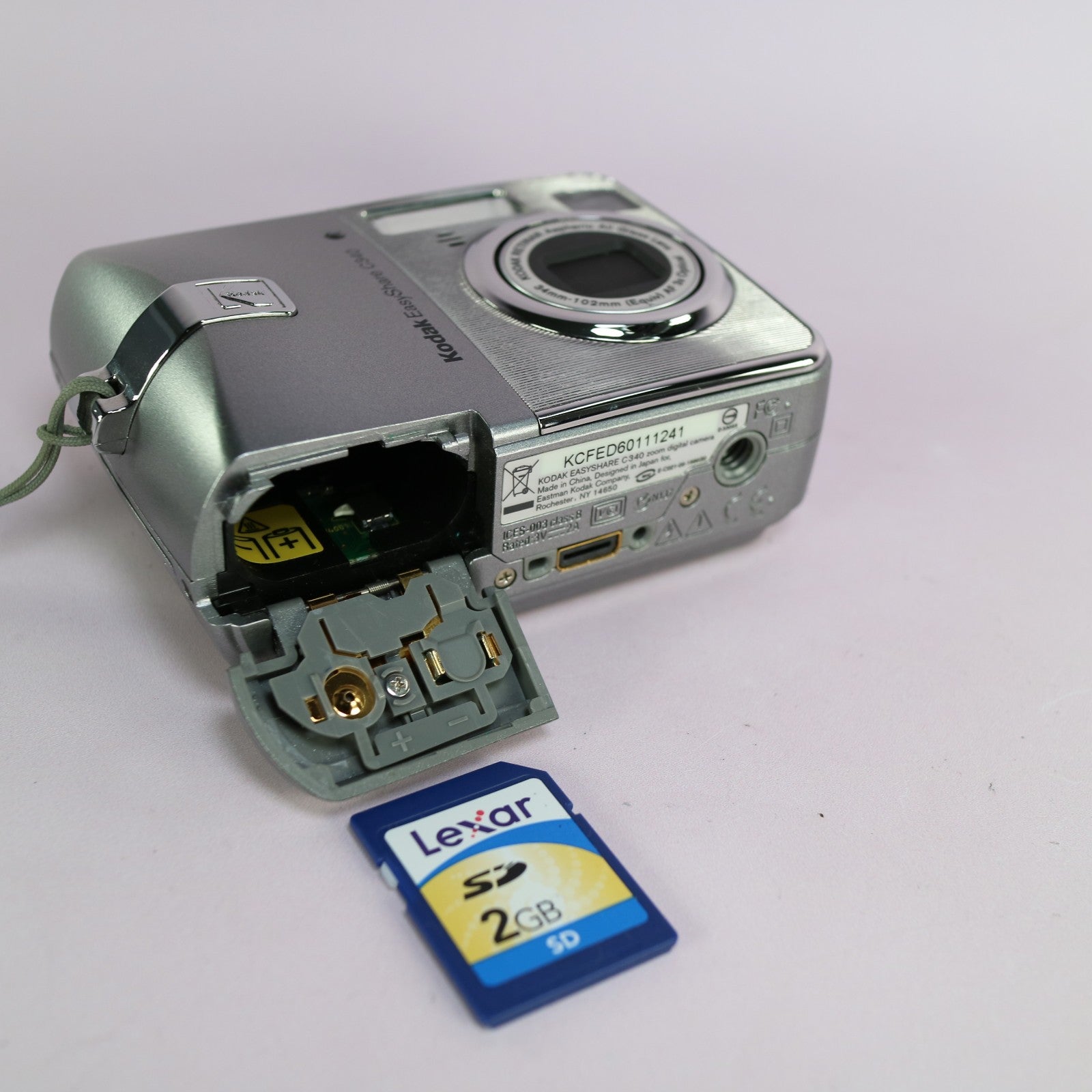 Kodak Digital Camera EasyShare C340 5.0MP Silver Tested