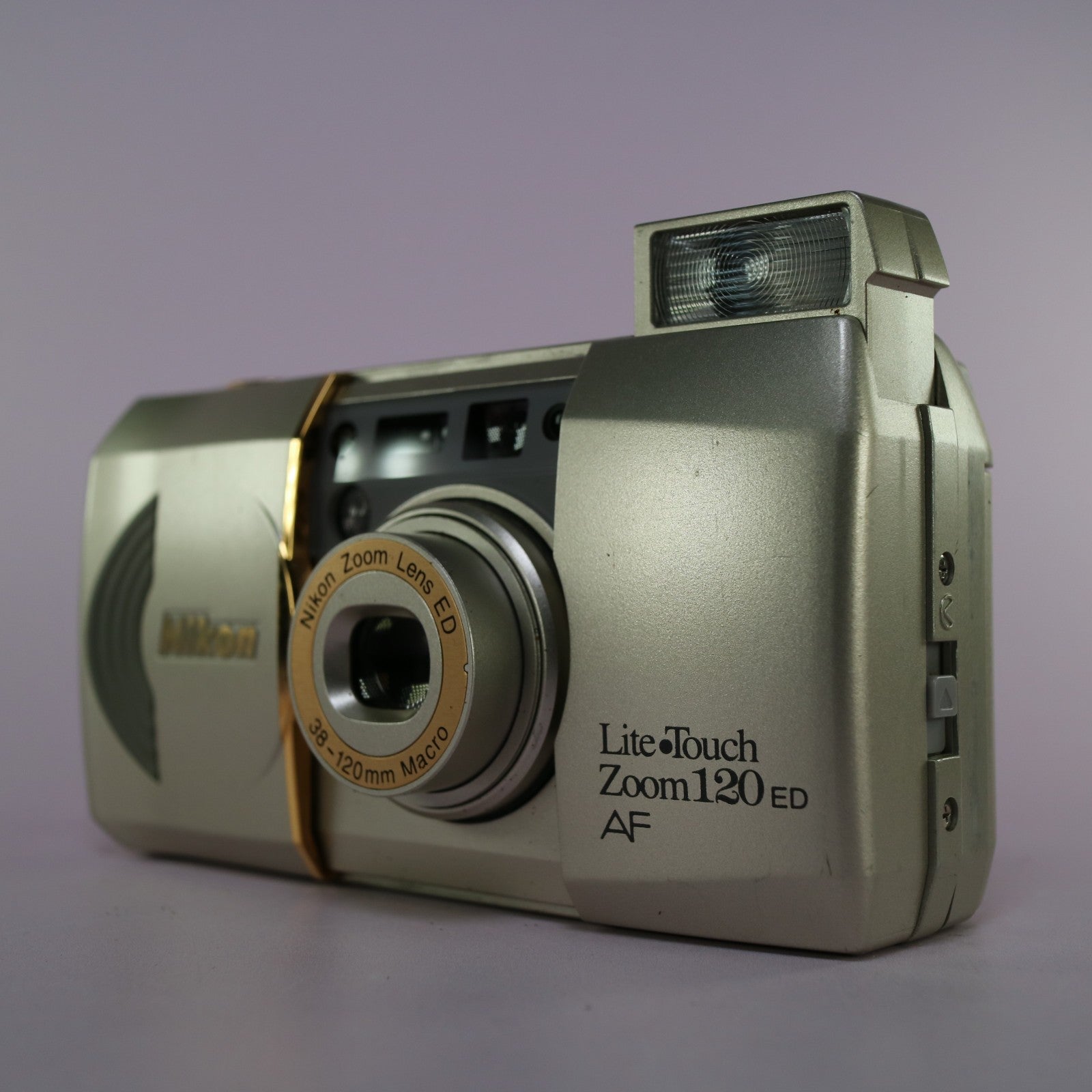Nikon Lite Touch Zoom 120 ED 35mm Film Point And Shoot Camera Silver Tested