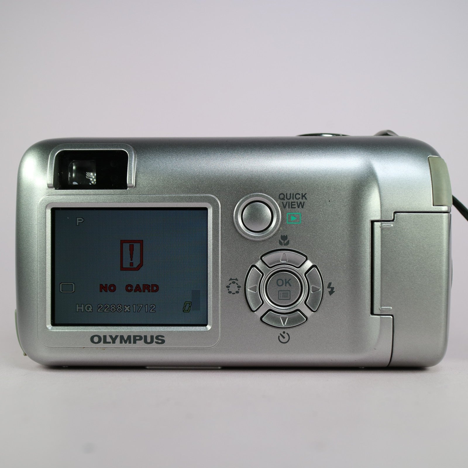 Olympus Digital Camera Camedia C-460 Zoom 4.0MP Silver Tested With xD Card