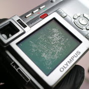 Olympus Digital Camera C-765 Ultra Zoom 4.0MP Silver Tested W/ Battery + Charger