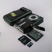 Hitachi Digital Camera HDC-1087E 10.0MP Black Tested Full Working Set