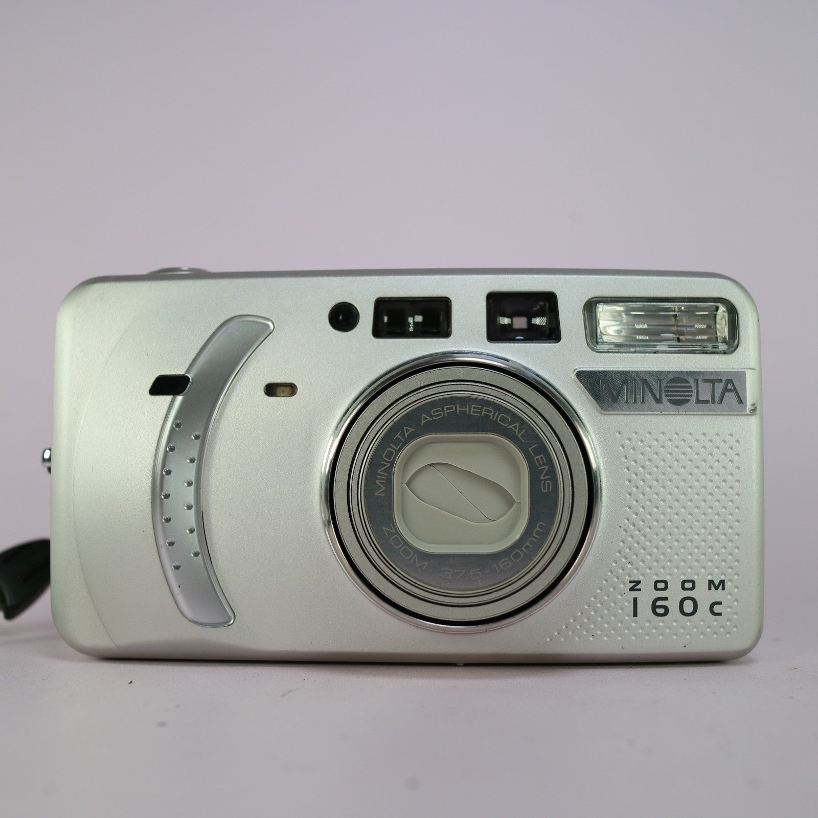 Minolta Zoom 160c 35mm Film Point and Shoot Camera Silver Tested