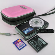 Panasonic Digital Camera Lumix DMC-FS28 14.1MP Black Tested Full Working Set