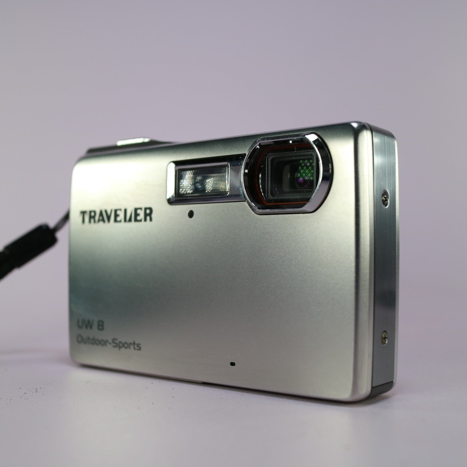 Traveler Digital Camera UW 8 8.0MP Underwater Silver Tested Full Working Set