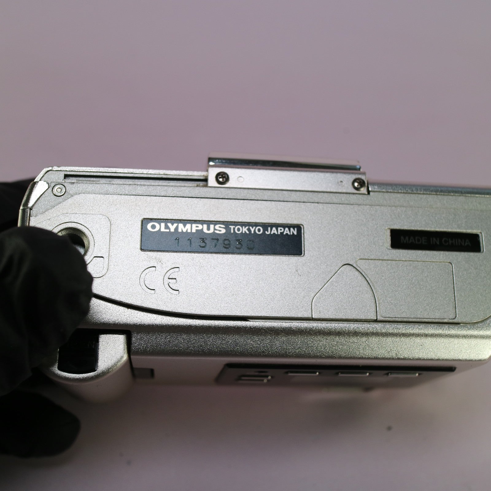 Olympus MJU V 35mm Film Point and Shoot Metal Body Camera Silver Tested