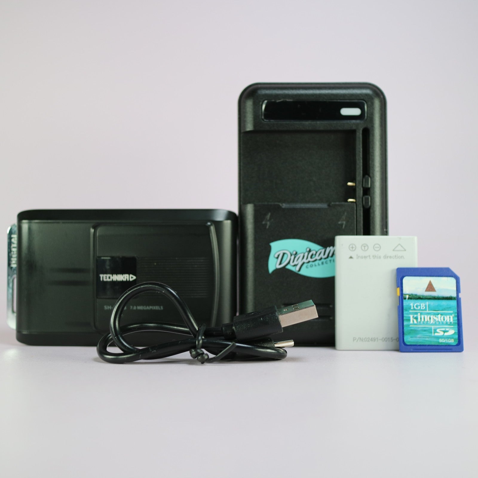 Technika SH-7065 7.0MP Compact Digital Camera Black Tested Full Working Set