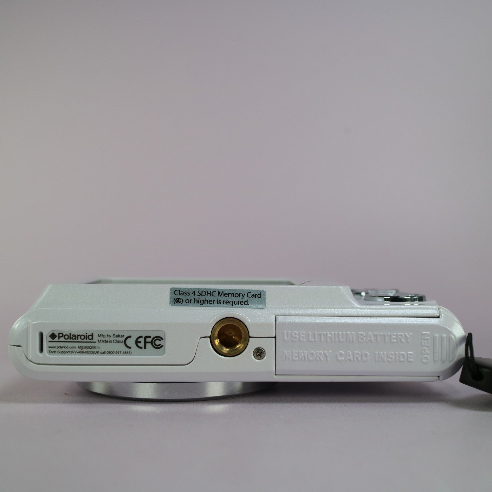 Polaroid Digital Camera iE826 18.1MP White Tested