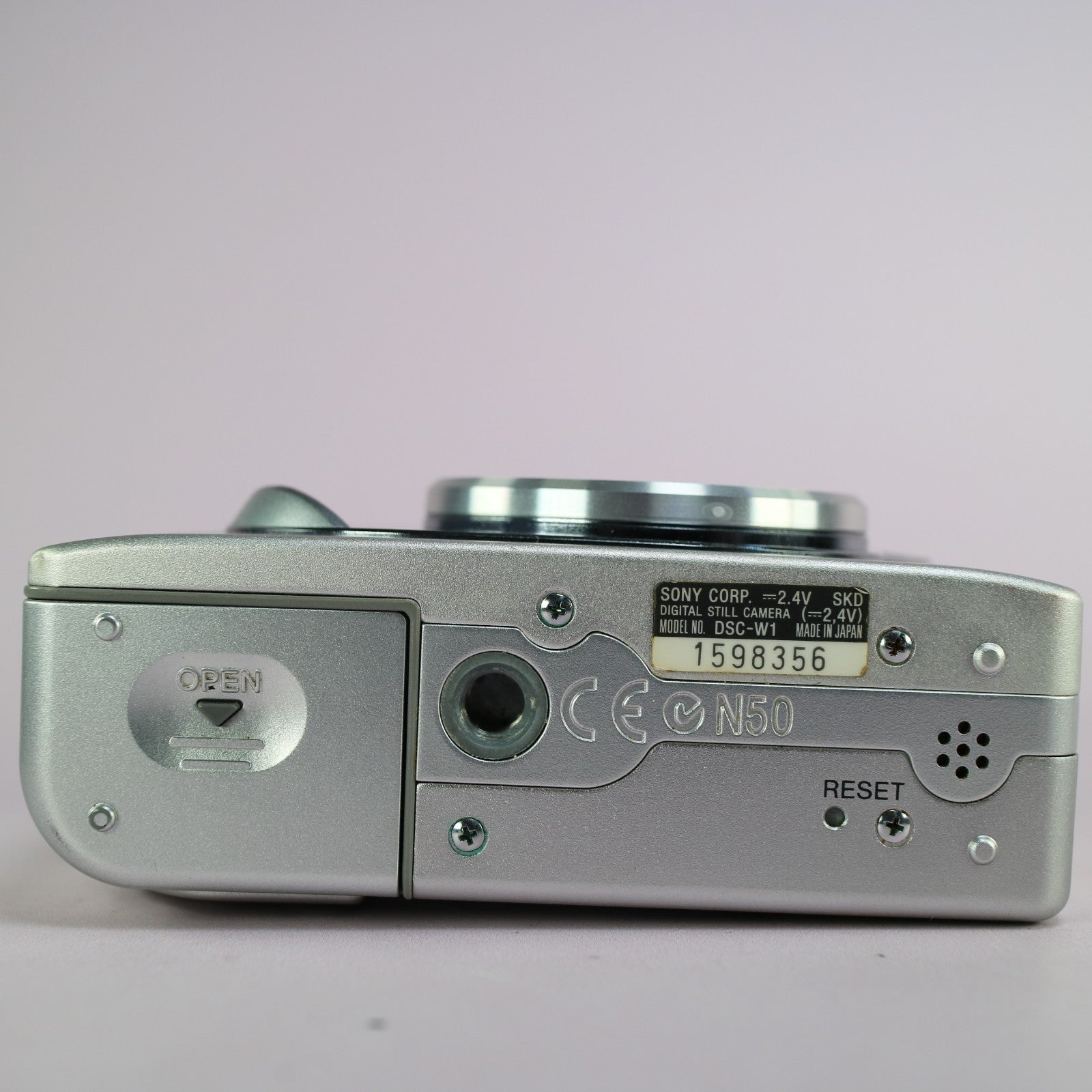 Sony Digital Camera Cybershot DSC-W1 5.1MP Silver Tested