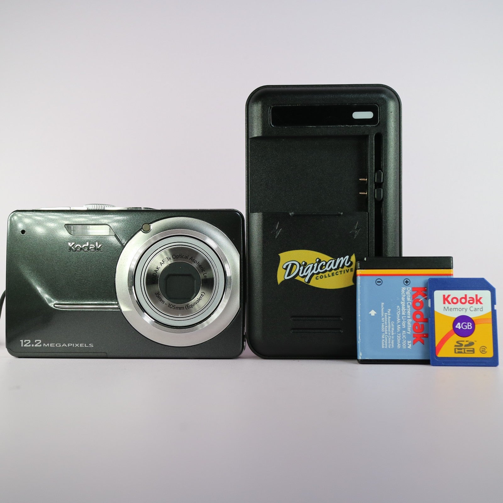 Kodak Digital Camera EasyShare MD41 12.2MP Grey Tested Full Working Set