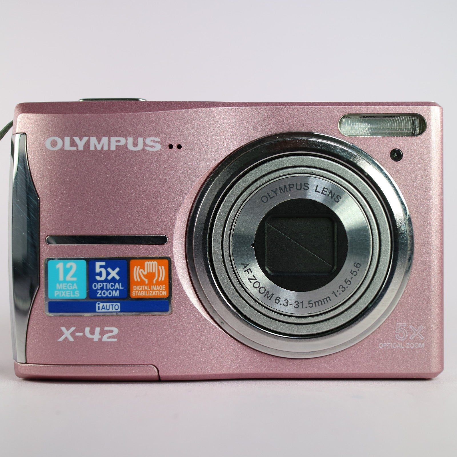Olympus Digital Camera X-42 12.0MP Pink Tested