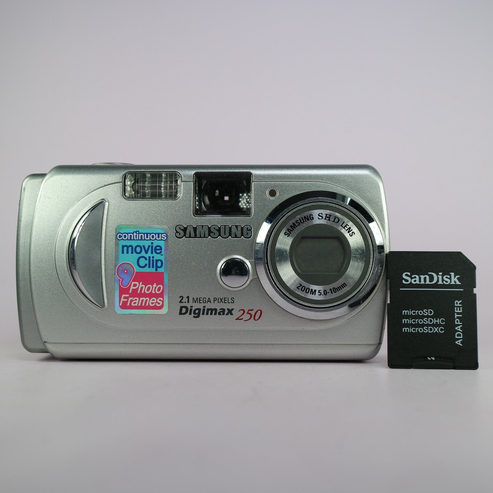 Samsung Digital Camera Digimax 250 2.1MP Silver Tested