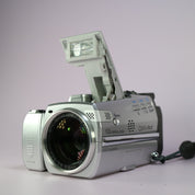 Pentax Digital Camera Optio MX 3.2MP Silver Flip Screen Tested Full Working Set