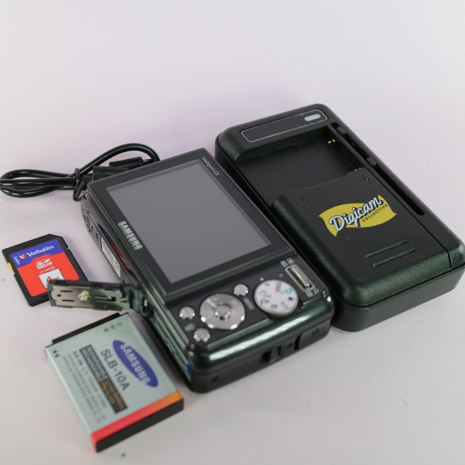 Samsung Digital Camera PL57 12.2MP Black Tested Full Working Set