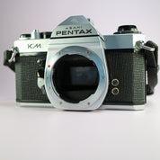 Asahi Pentax KM 35mm Film SLR Camera Silver Body Only Tested *Light Meter Faulty