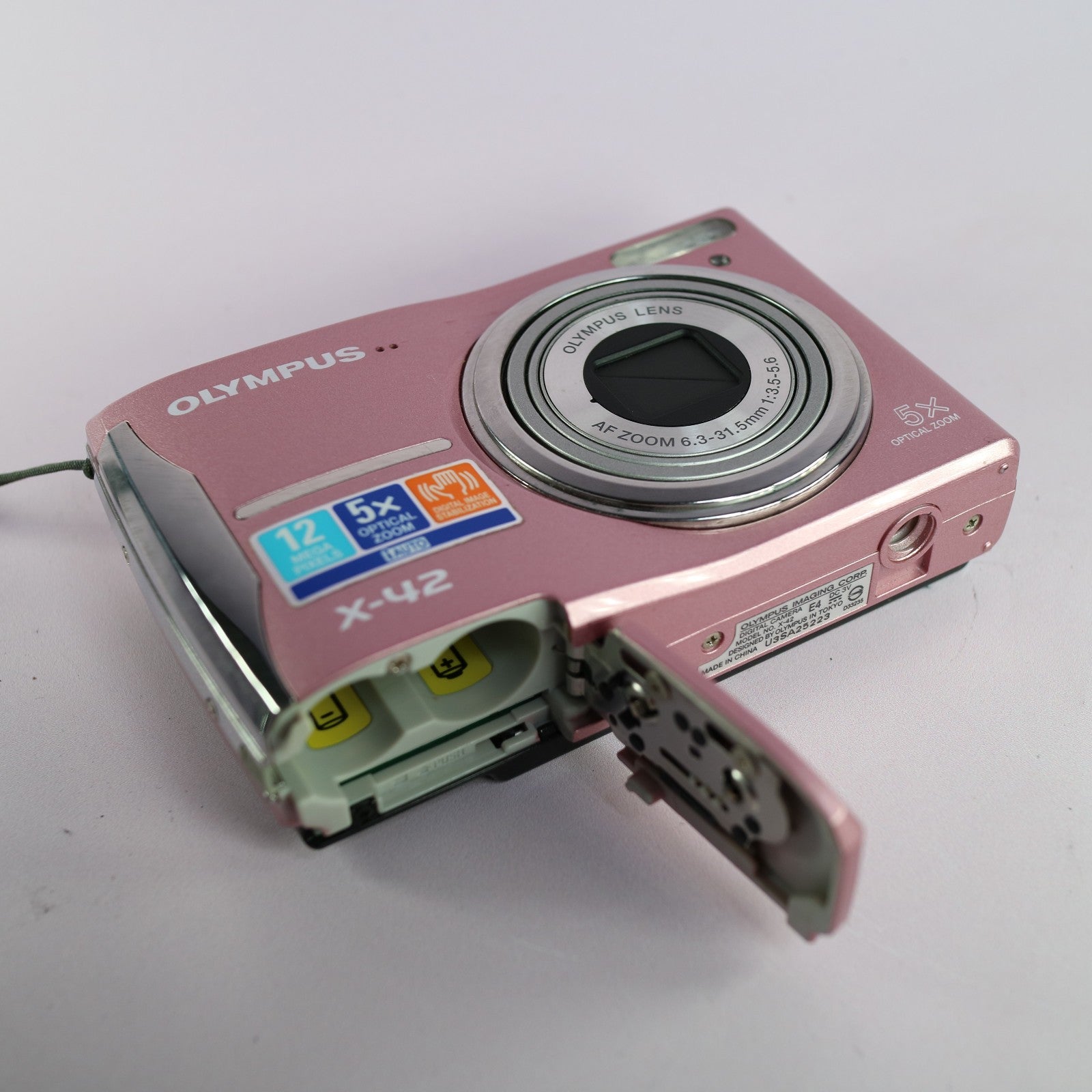 Olympus Digital Camera X-42 12.0MP Pink Tested