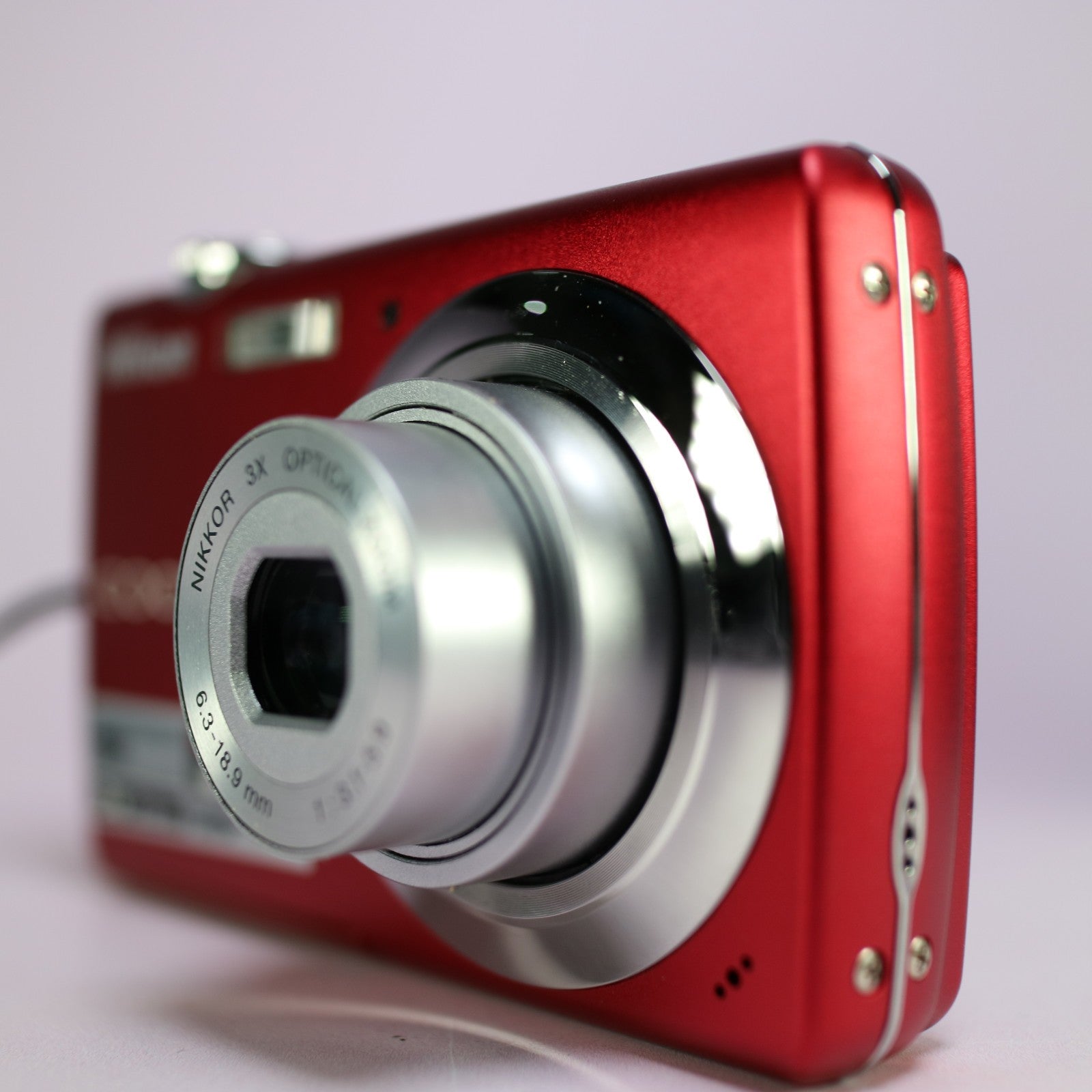 Nikon Digital Camera Coolpix S220 10.0MP Red Tested Full Working Set