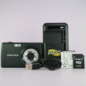 Praktica Luxmedia Z250 20.0MP Digital Camera Black Tested Full Working Set
