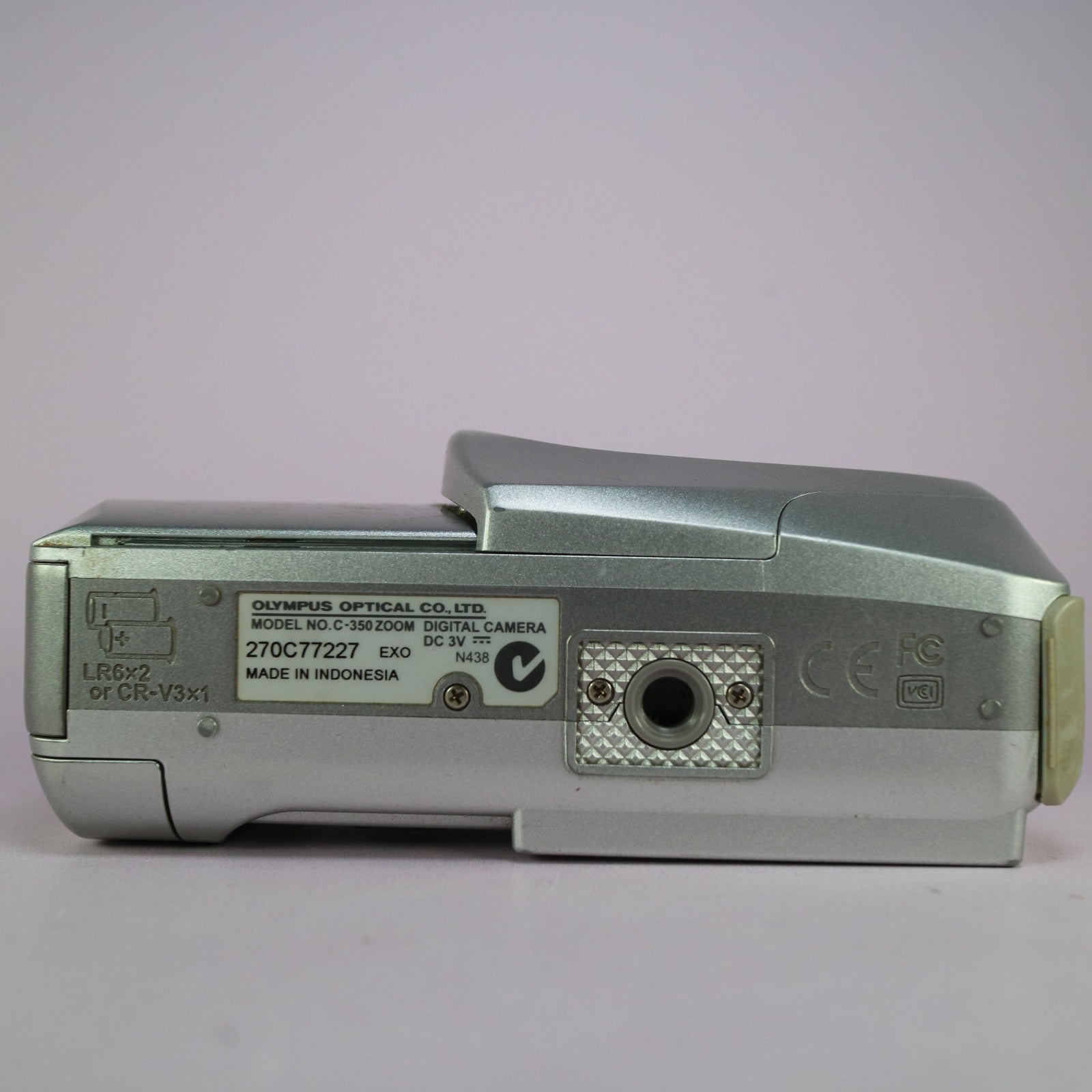 Olympus Digital Camera Camedia C-350 Zoom 3.2MP Silver Tested