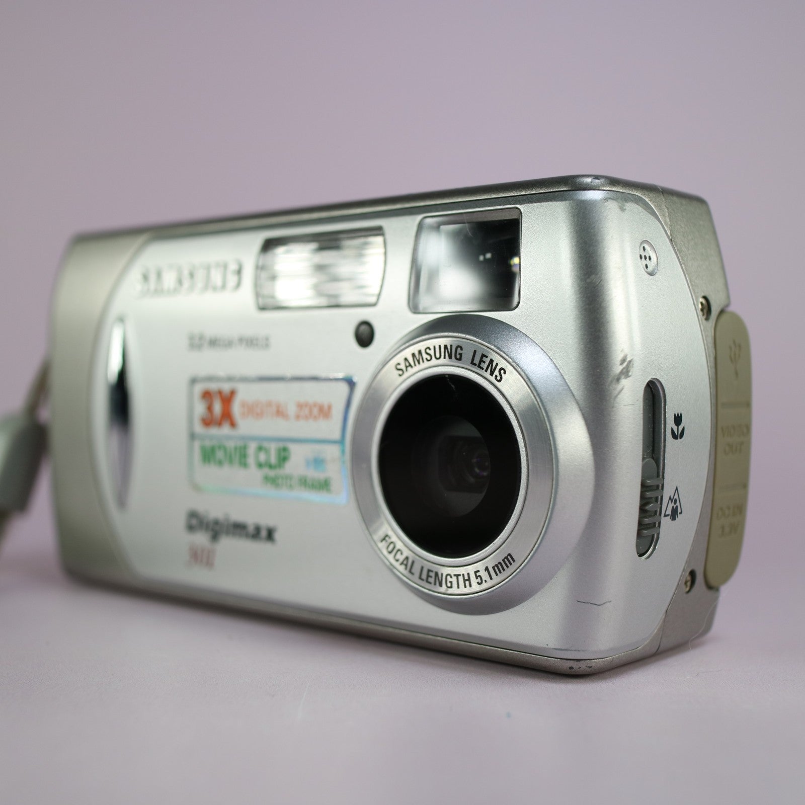 Samsung Digital Camera Digimax 301 3.2MP Silver Tested