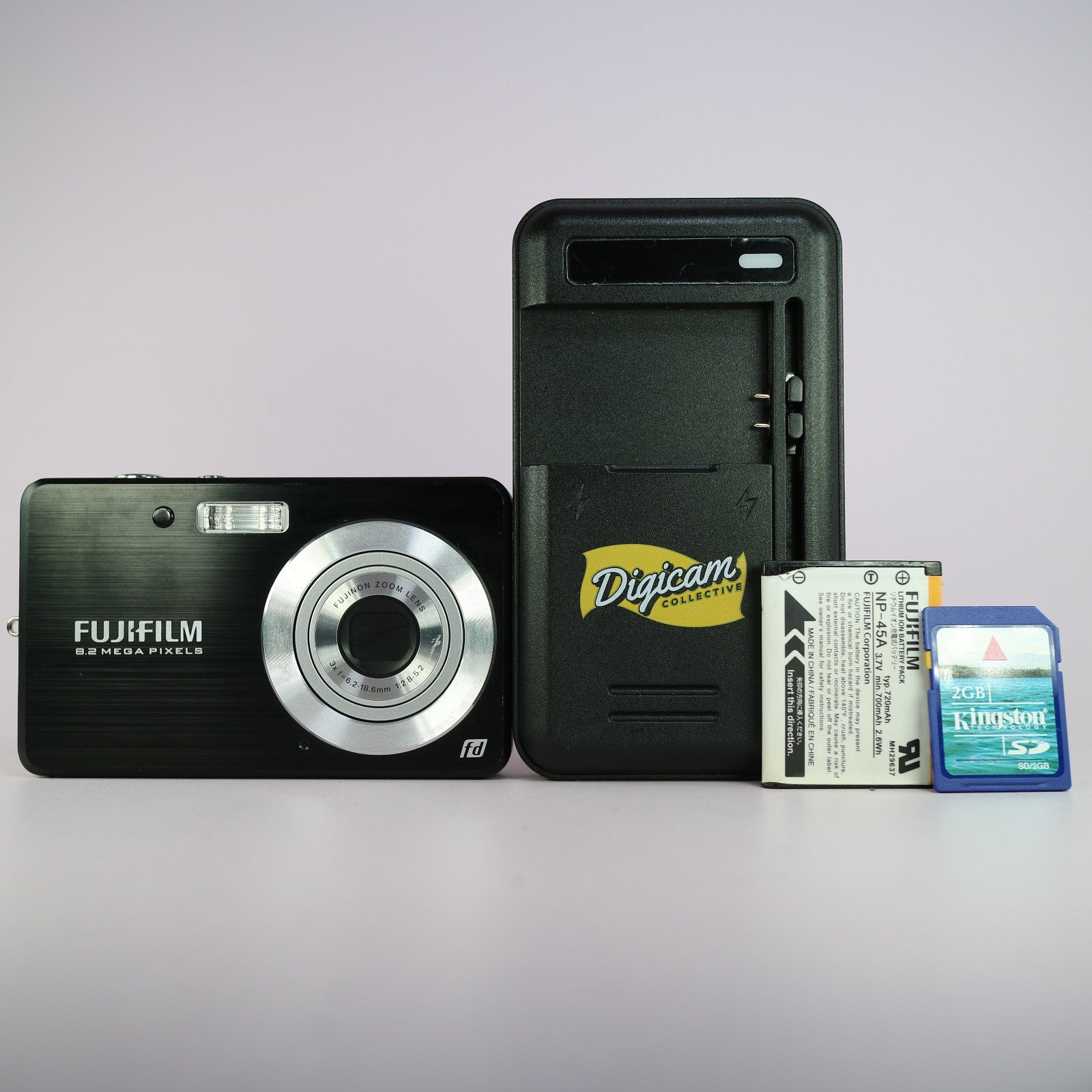 Fujifilm Digital Camera FinePix J15fd 8.2MP Black Tested Full Working Set